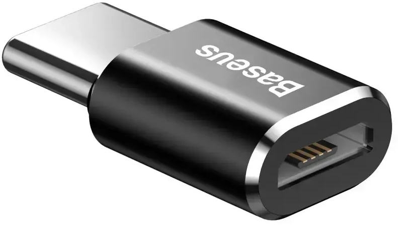 Adapteris Baseus USB C kištukas, micro USB B lizdas, OTG funkcija
