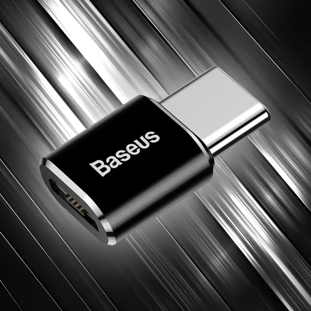 Adapteris Baseus USB C kištukas, micro USB B lizdas, OTG funkcija