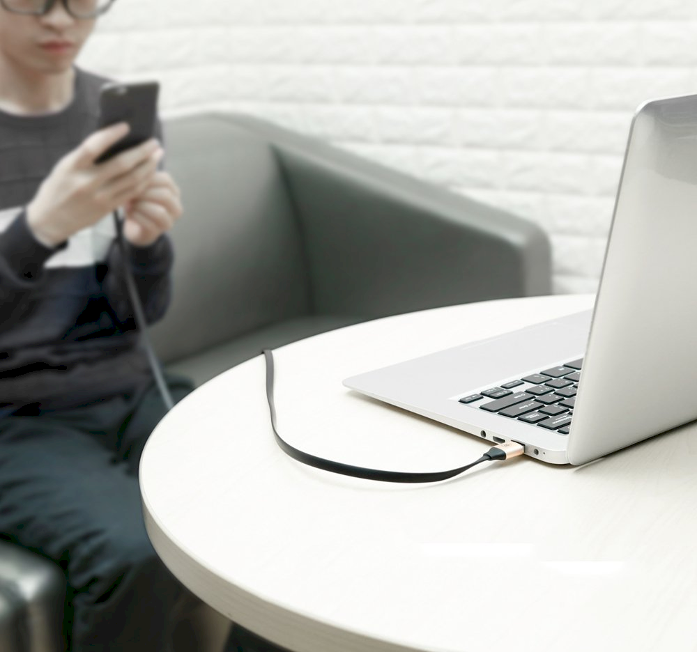 Baseus CATMBJ-01 Nimble USB-C Portable kabelis 23cm juodos spalvos