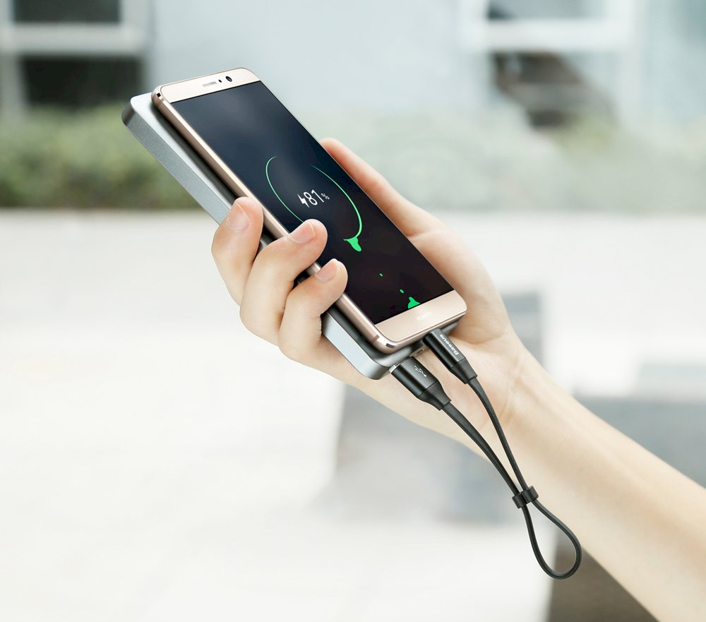 Baseus CATMBJ-01 Nimble USB-C Portable kabelis 23cm juodos spalvos