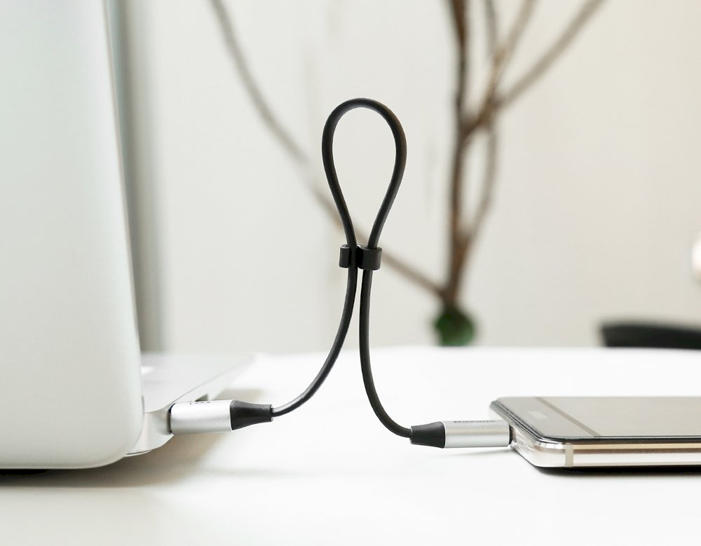 Baseus CATMBJ-01 Nimble USB-C Portable kabelis 23cm juodos spalvos