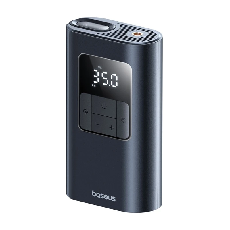 „Baseus PrimeTrip VA1“ padangų kompresorius 2in1 (žibintuvėlis) 6000 mAh 75W juodas