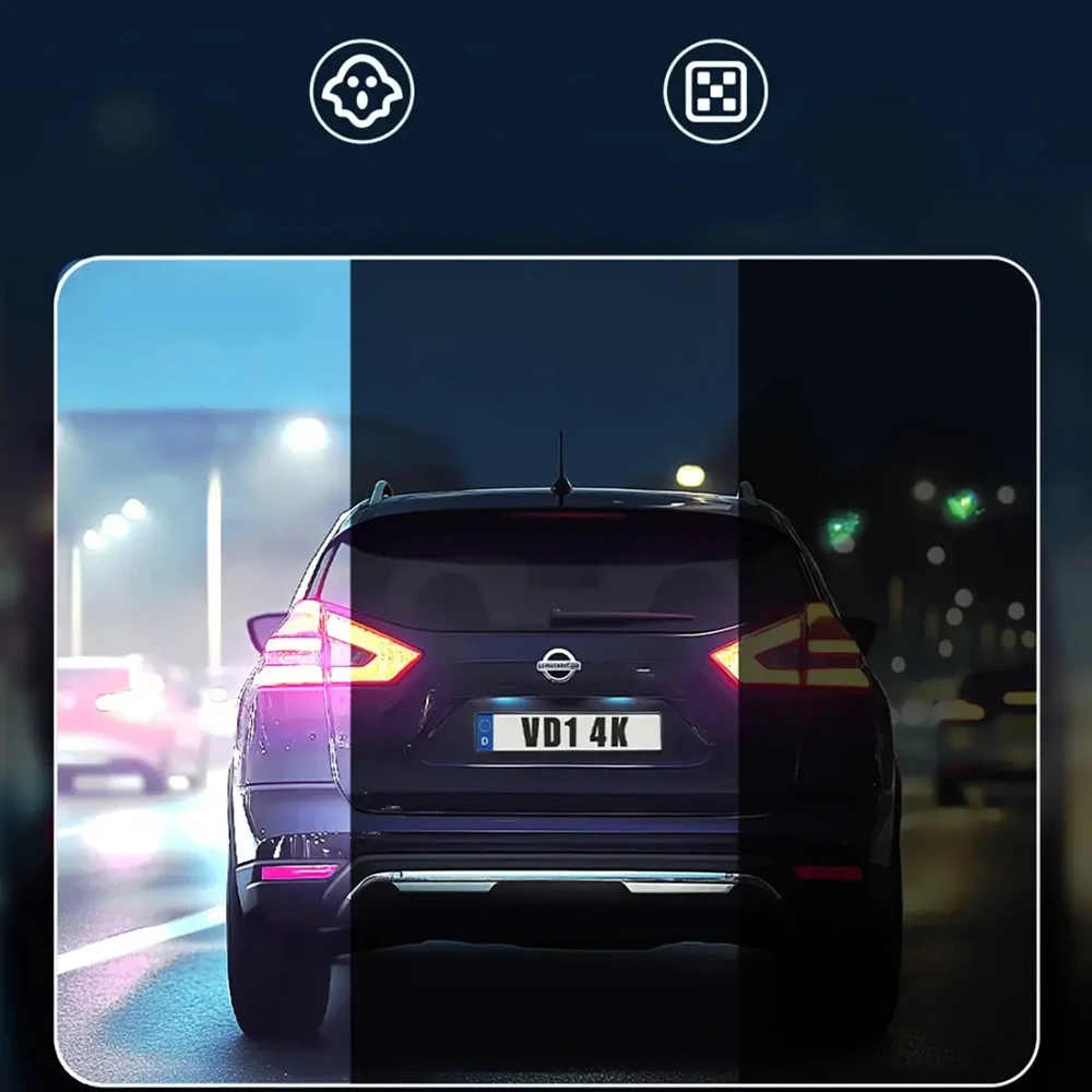 Baseus PrimeTrip VD1 Pro 4K Car DVR - juoda
