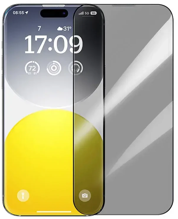 Baseus Privatumą apsaugantis grūdintas stiklas Baseus Safyras iPhone 15 Pro