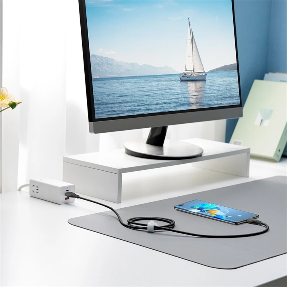 Baseus Pudding serijos USB-C laidas - USB-C 100W 1.2m - Juodas