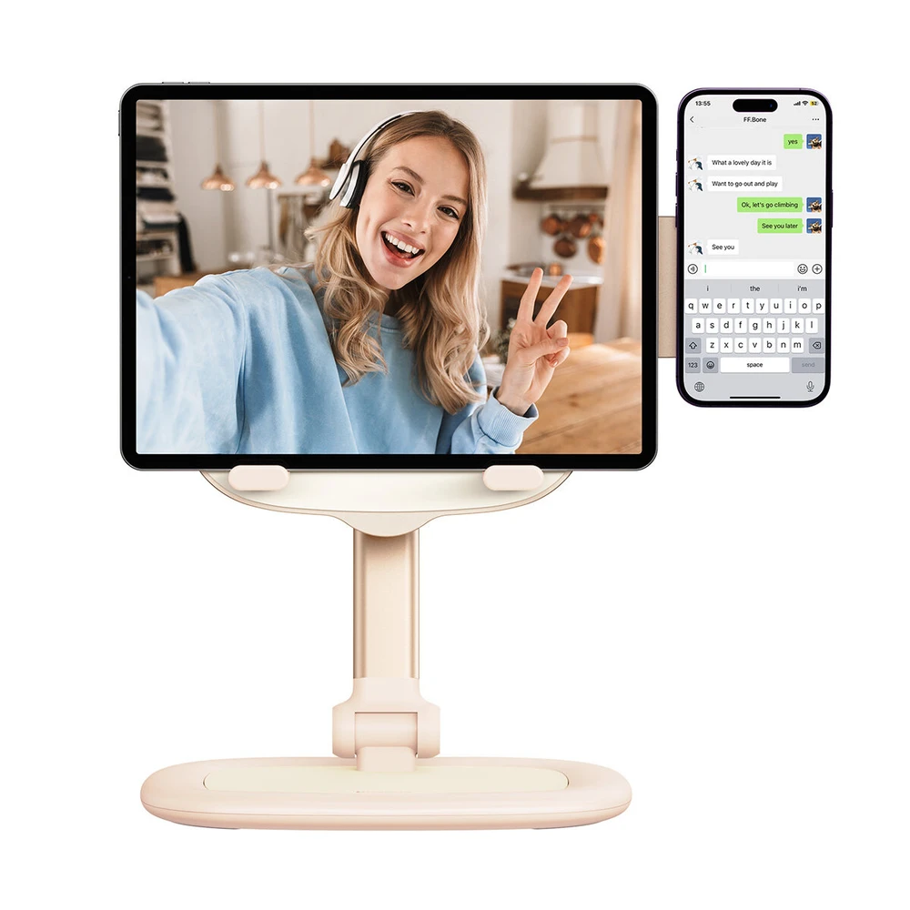 Planšetinio kompiuterio / telefono stovas Baseus Seashell Series Rožinė