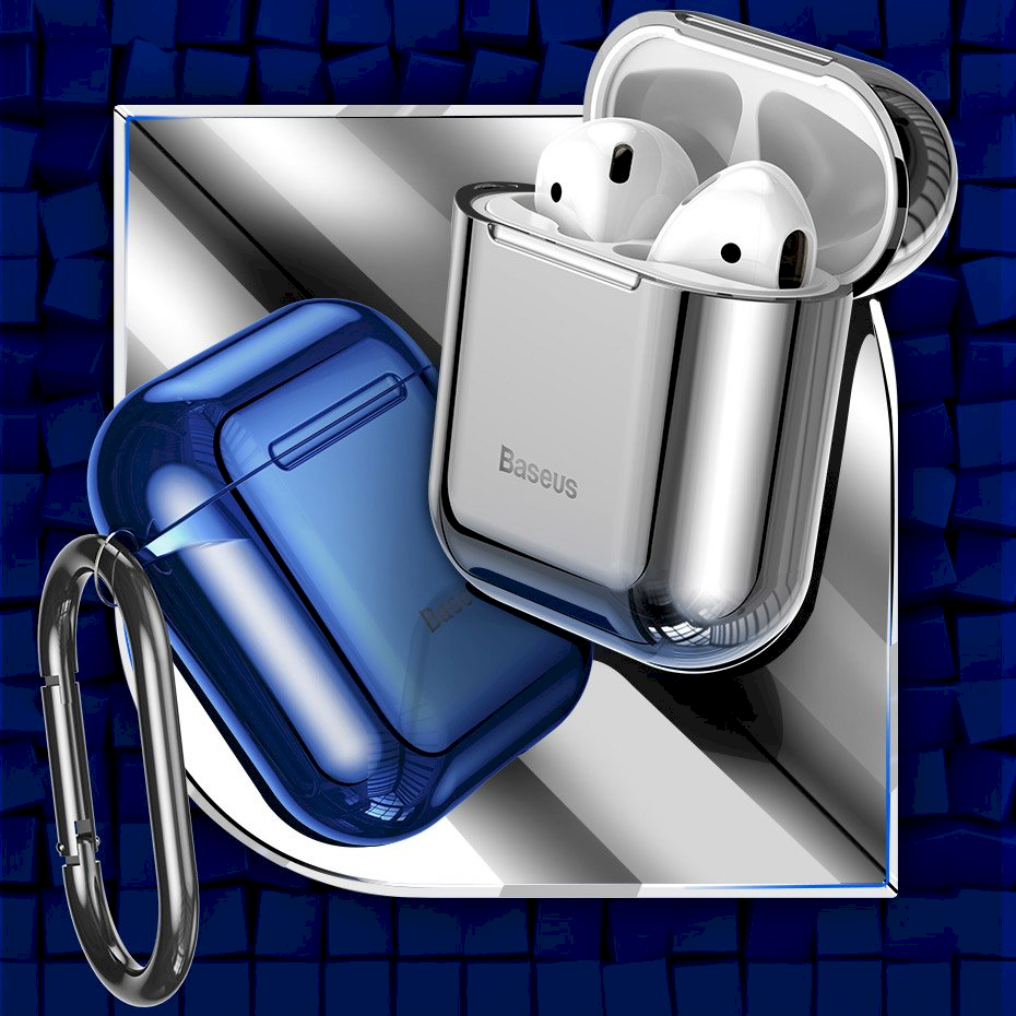 Baseus Shining kablys dėklas Apple AirPods - Mėlynas