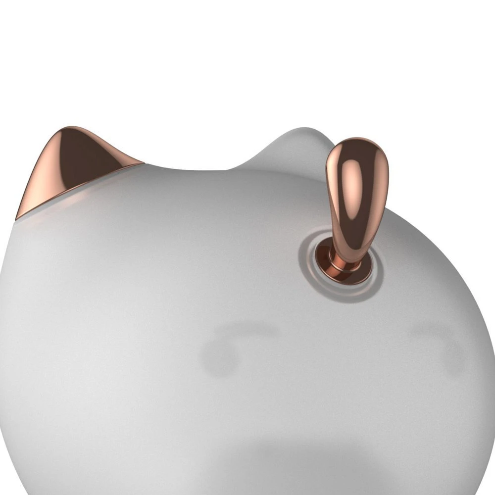 Baseus Cute serijos kačiuko silikoninė naktinė lemputė balta