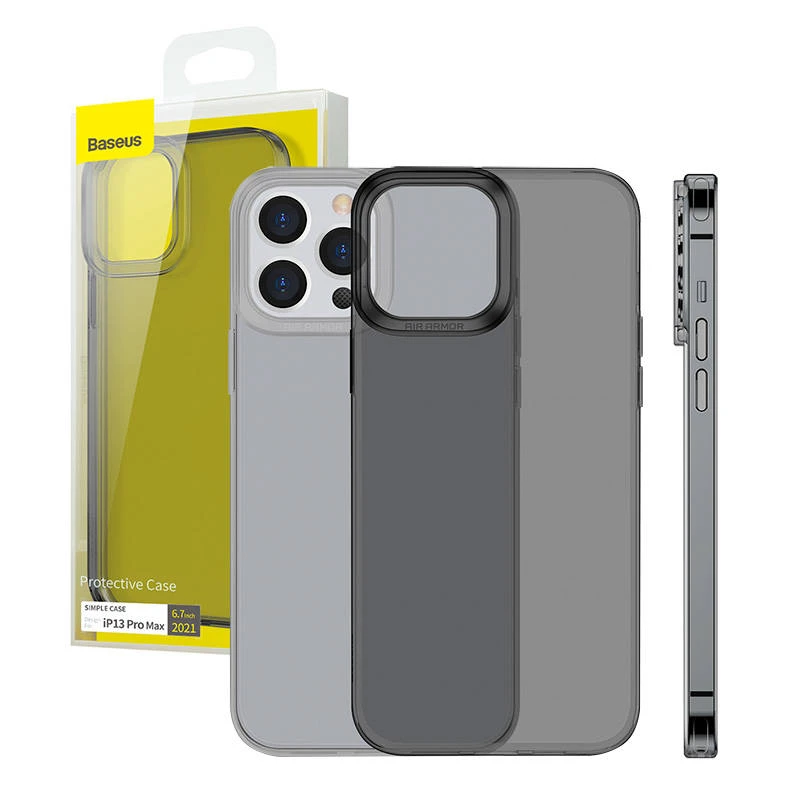 Dėklas Baseus Simple iPhone 13 Pro Max (atlátszló, szürke)