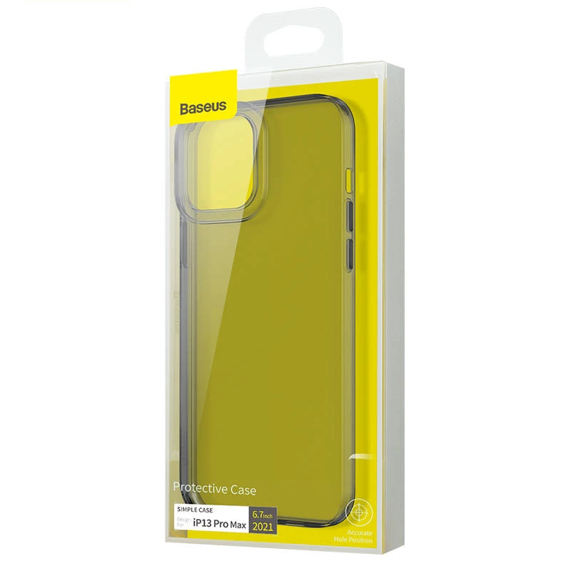 Dėklas Baseus Simple iPhone 13 Pro Max (atlátszló, szürke)