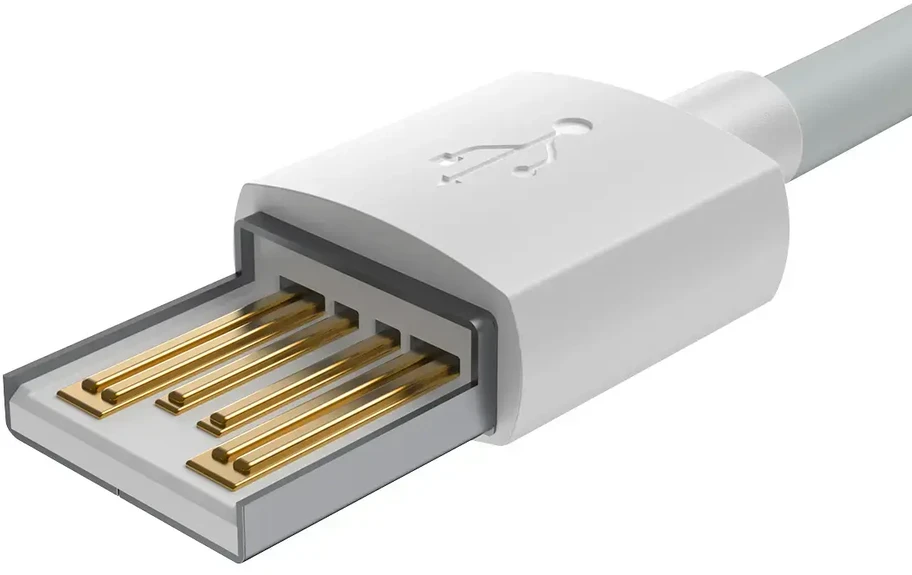Baseus Simple Wisdom duomenų perdavimo ir įkrovimo kabelis | USB-A į Lightning | 12W | 1,5 m | baltas | 2 vnt.