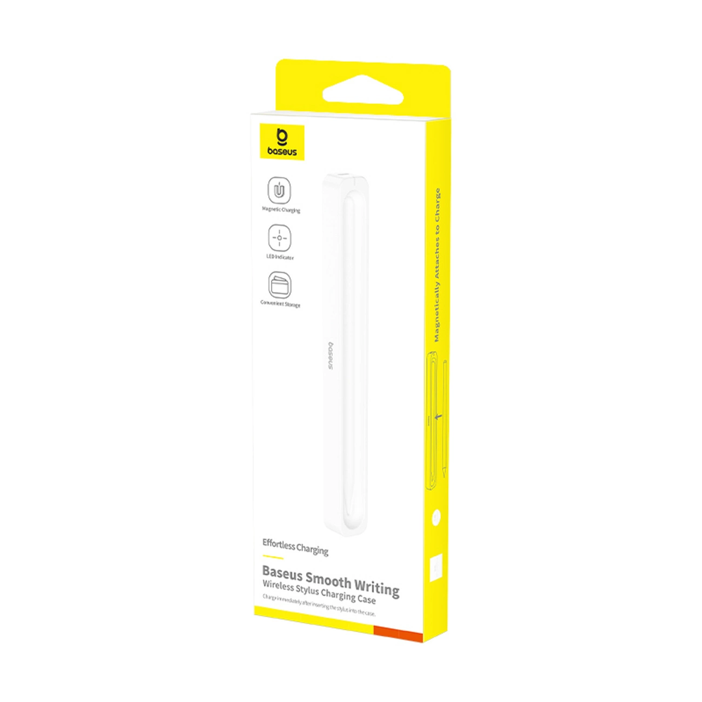 Baseus „Smooth Writing Stylus“ įkrovimo dėklas su Baseus paprastu USB-C 3A kabeliu, 30 cm - baltos spalvos