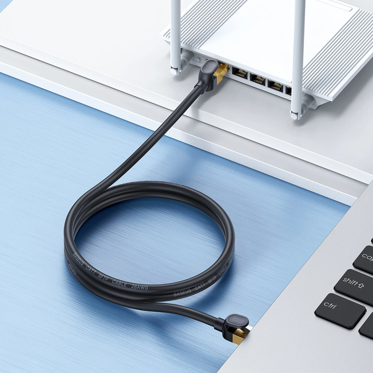 Baseus Ethernet RJ45 10Gbps tinklo kabelis 1m