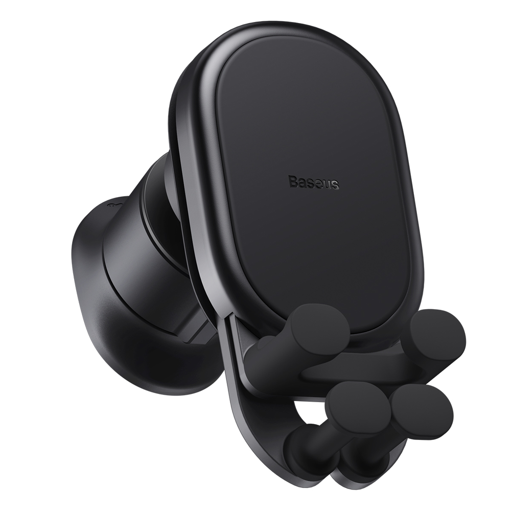 Baseus stabilus gravitacinis automobilinis telefono laikiklis ventiliacijos grotelėms - juodas