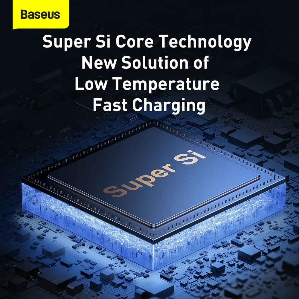 Baseus Super Si Pro įkroviklis USB + USB-C 30W - Baltas