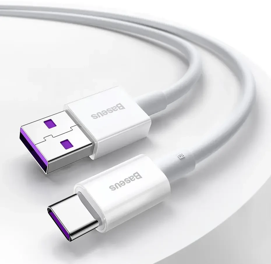Baseus Aukštos kokybės duomenų perdavimo ir įkrovimo kabelis | USB-A į USB-C | 66 W | 1 m | juodas