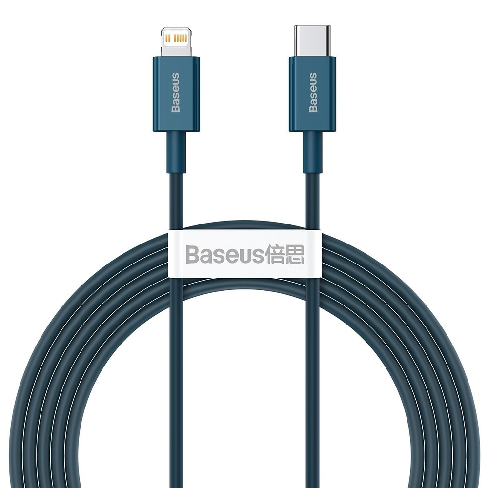 Baseus Superior serijos USB-C kabelis skirtas iPhone 20W PD 2m - Mėlynas