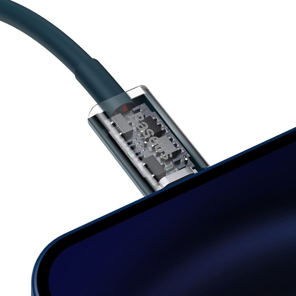 Baseus Superior serijos USB-C kabelis skirtas iPhone 20W PD 2m - Mėlynas