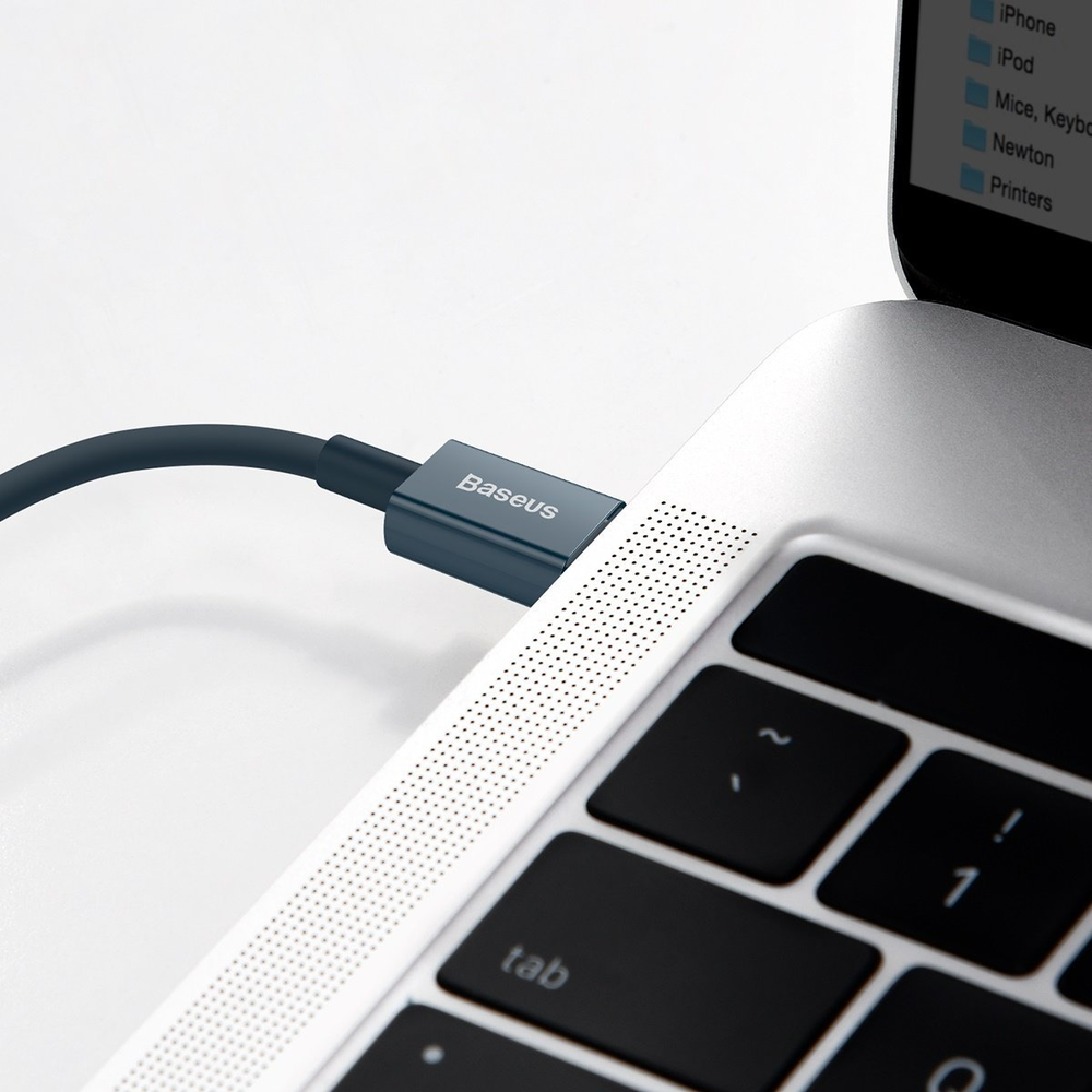 Baseus Superior serijos USB-C kabelis skirtas iPhone 20W PD 2m - Mėlynas