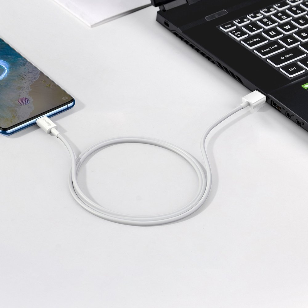Kabelis USB A - micro USB kištukas 1.0m 2A baltas Superior serija BASEUS