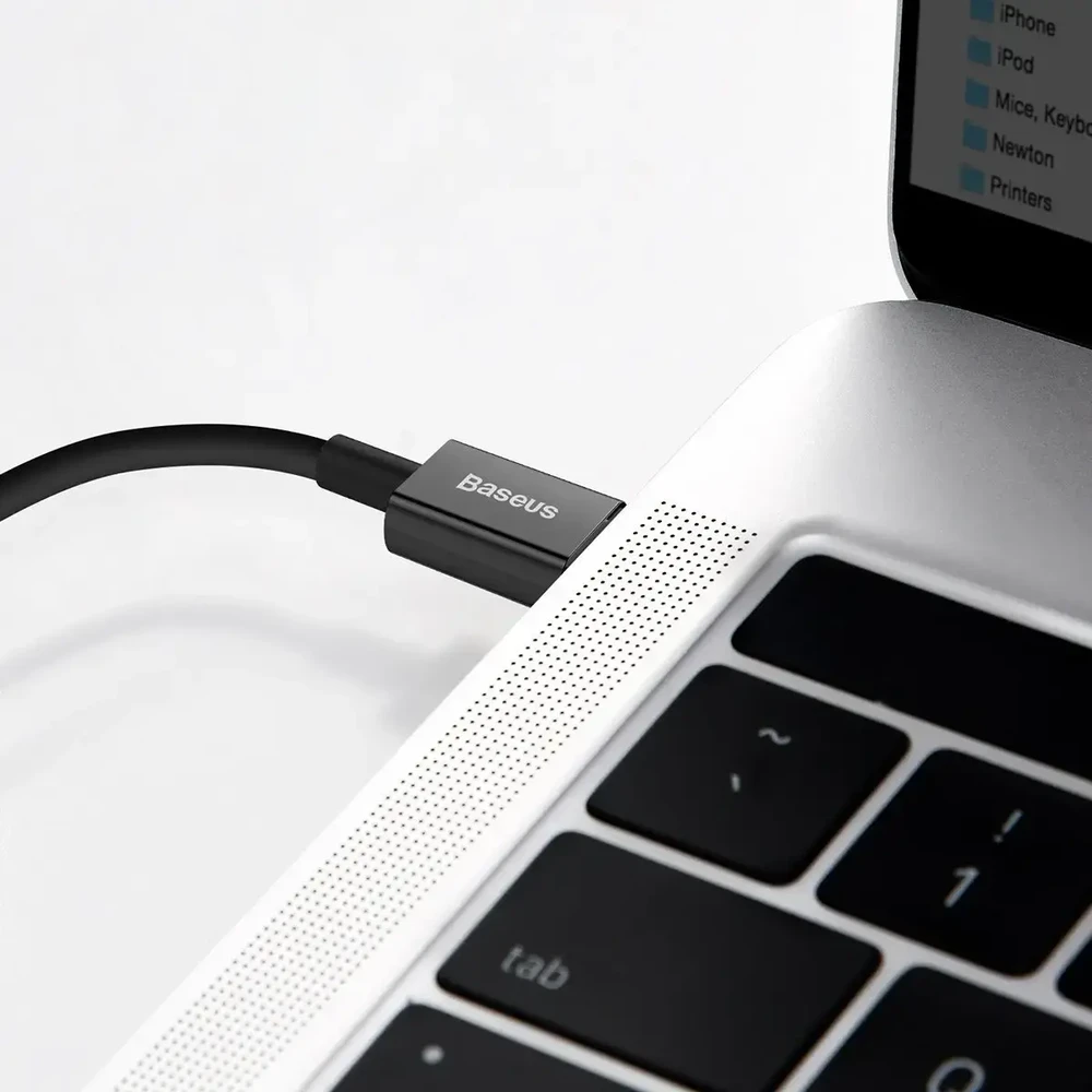 „Baseus Superior Series CATLYS-C01“ duomenų perdavimo ir įkrovimo laidas | USB-C į „Lightning“ | 20 W | 2 m | juodas