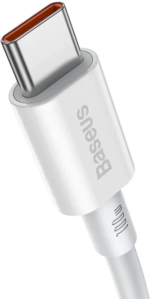 Baseus Superior serijos CATYS-C02 duomenų perdavimo ir įkrovimo kabelis | USB-C į USB-C | 100 W | 2 m | balta