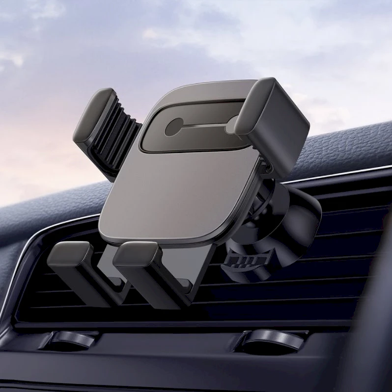 Automobilinis telefono laikiklis Baseus Cube Gravity - Juodas