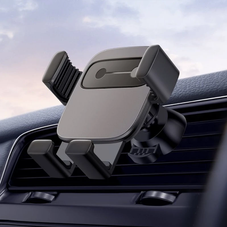 Automobilinis telefono laikiklis Baseus Cube Gravity - Juodas