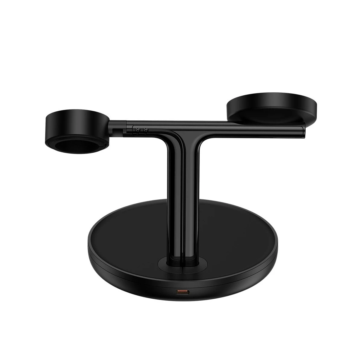 Baseus Belaidis magnetinis įkroviklis, stovas 20W trims Apple įrenginiams, juodas