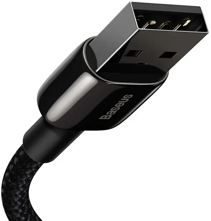 Baseus Tungsten Gold duomenų perdavimo ir įkrovimo kabelis | USB-A į Lightning | 12 W | 2 m | juodas