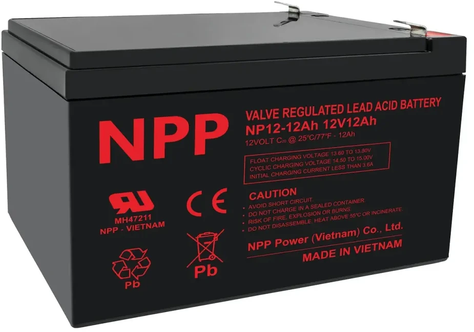 Akumuliatorius NPP, 12V 12AH