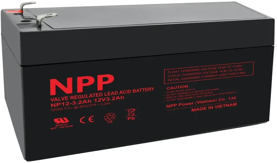 Akumulators 12V 3.2Ah T1(F1) Pb AGM NPP