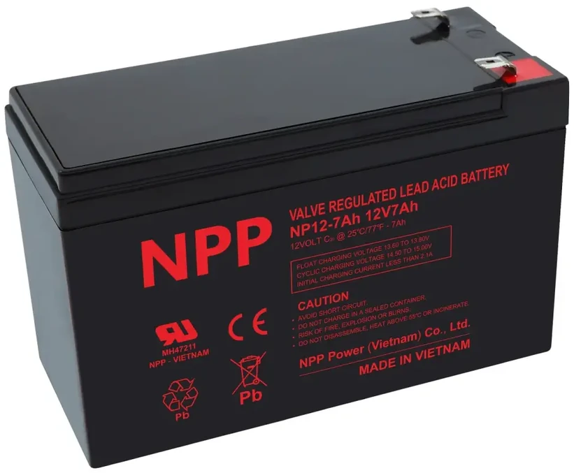 brightsign Baterija 12 V 7 Ah T1(F1) Pb AGM NPP