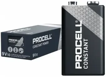Duracell Procell Constant Power 6LR61 9V 692mAh baterija, 10 vnt.