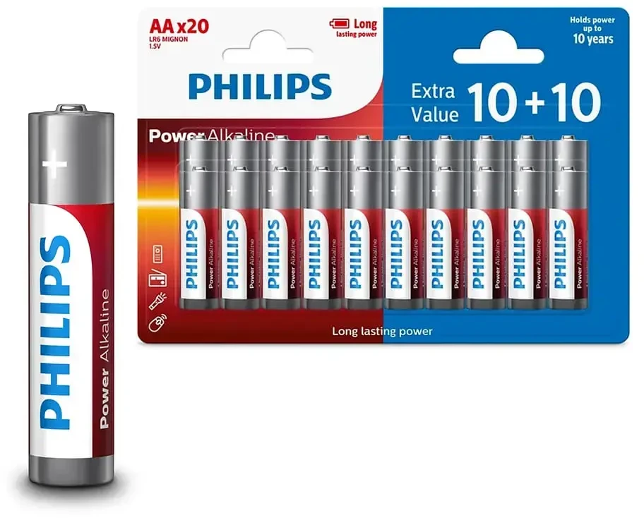 Baterija PHILIPS AA LR6 Blister 10+10pcs