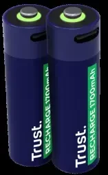 Baterija - Trust 25584 Įkraunama AA 1700 mAh 800 Ciklų