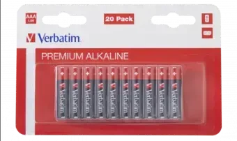 AAA Alkaline AAA 20pack Verbatim