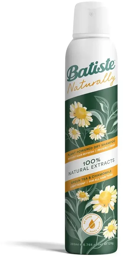 Batiste Naturally Žalias Tea & Chamomile Sausas šampūnas