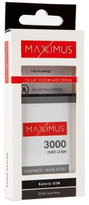 BATTERY MAXXIMUS HUAWEI E5785 3000mAh modemo baterija HB824666RBC