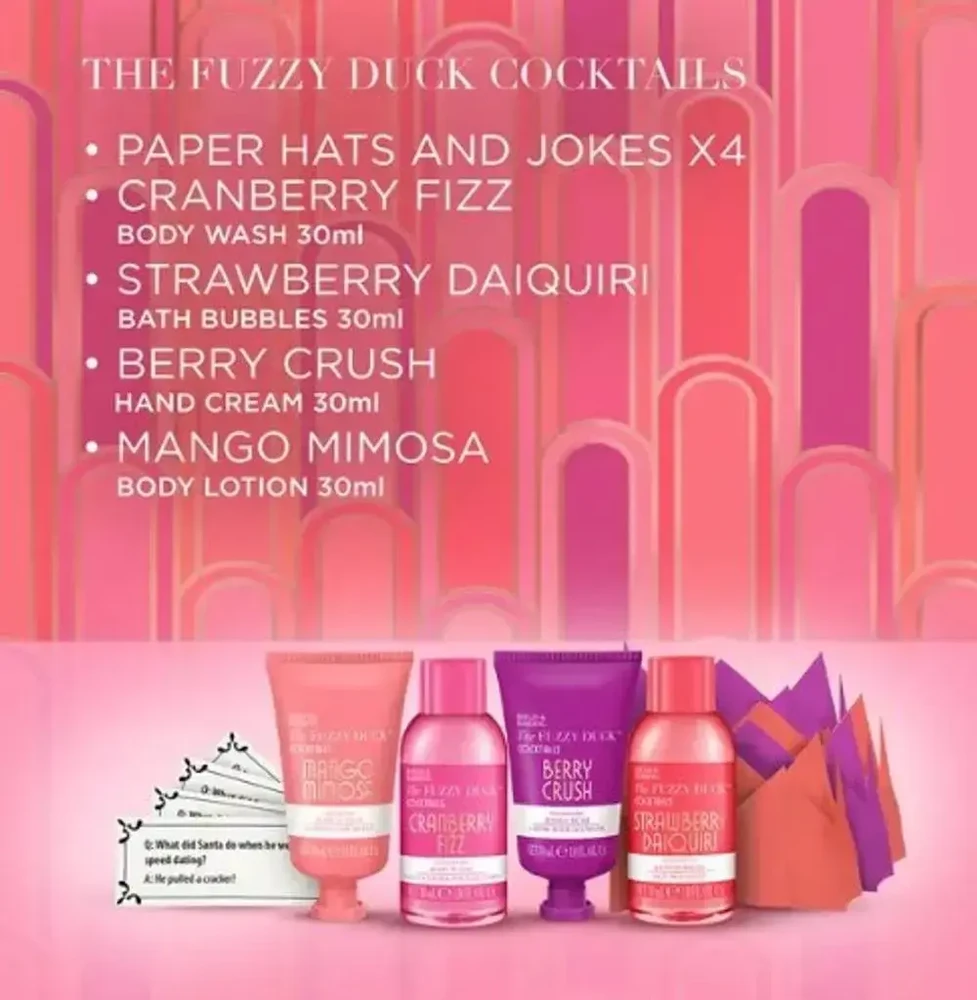 Baylis & Harding Cocktails Crackers Gift Set in Clear