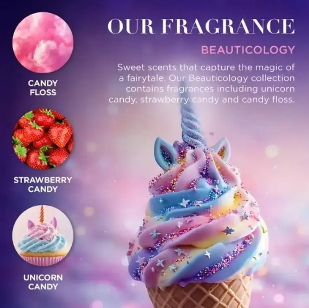 Baylis & Harding Cosmic Unicorn Globe Bath Bubbles Gift in Clear