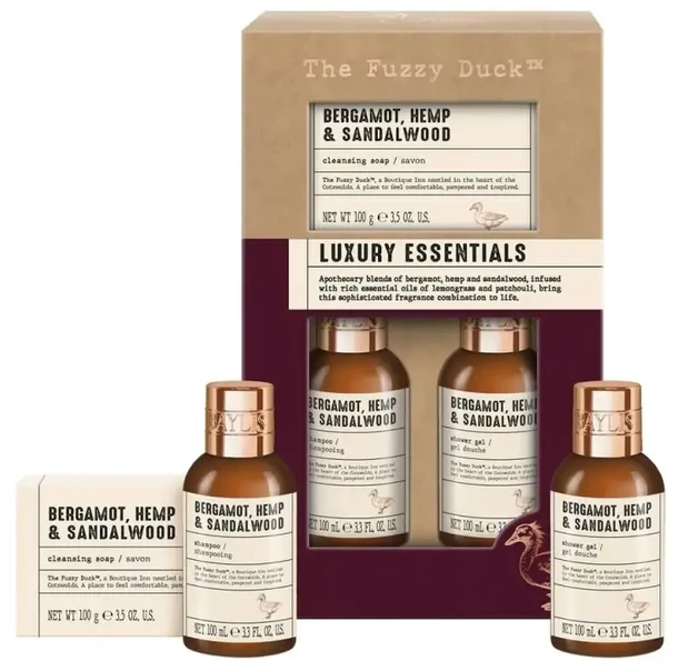 Baylis Harding Debenhams Men the Fuzzy Duck Bergamot, Hemp & Sandalwood Men's Luxury Essentials Gift Set