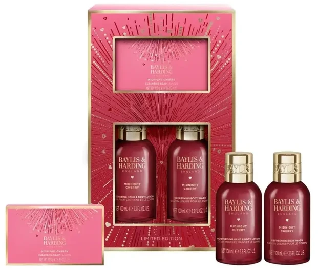Baylis Harding Debenhams Midnight Cherry Make Me Sparkle Bathing Gift Set