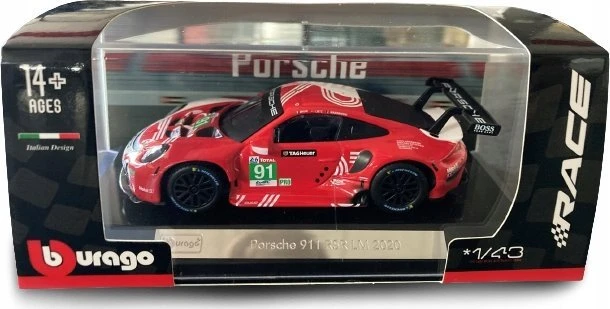 Bburago BBU 1:43 Race Porsche 911 RSR LM 2020 38308