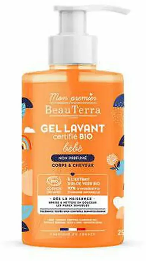 "Beauterra Bio Baby" dušo želė be kvapo 750ml