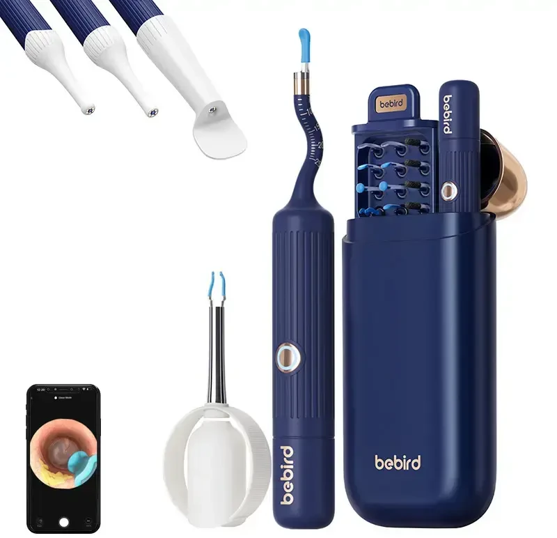 Bebird EarSight Plus otoskopas su ausų valymo kamera (mėlynas)
