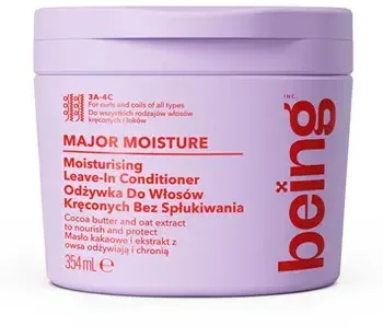 None BEING Major Moisture nenuplaunamas kondicionierius su kakavos sviestu ir avižų ekstraktu 354 ml