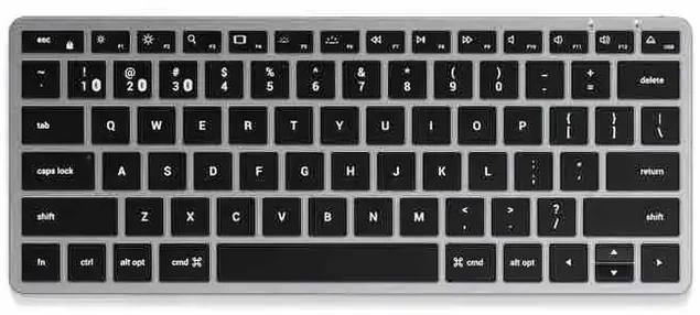 Belaidė klaviatūra QWERTY Satechi Slim X1 ST-BTSX1S sidabrinis