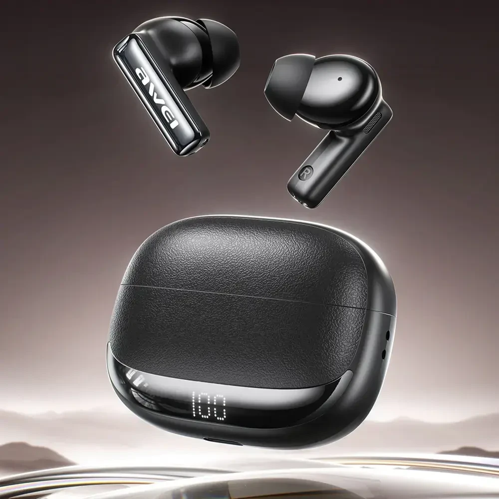 Motorcycle Intercom Ausinės AWEI VS-6 juodos spalvos