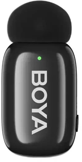 Mikrofony BOYA mini 2-01 belaidės 2.4GHz USB-C - juoda